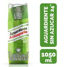 Aguard. Antioqueño Tetra Pack 1050ml Tapa Verde