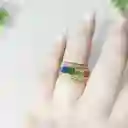 Collar Y Anillo Rainbow