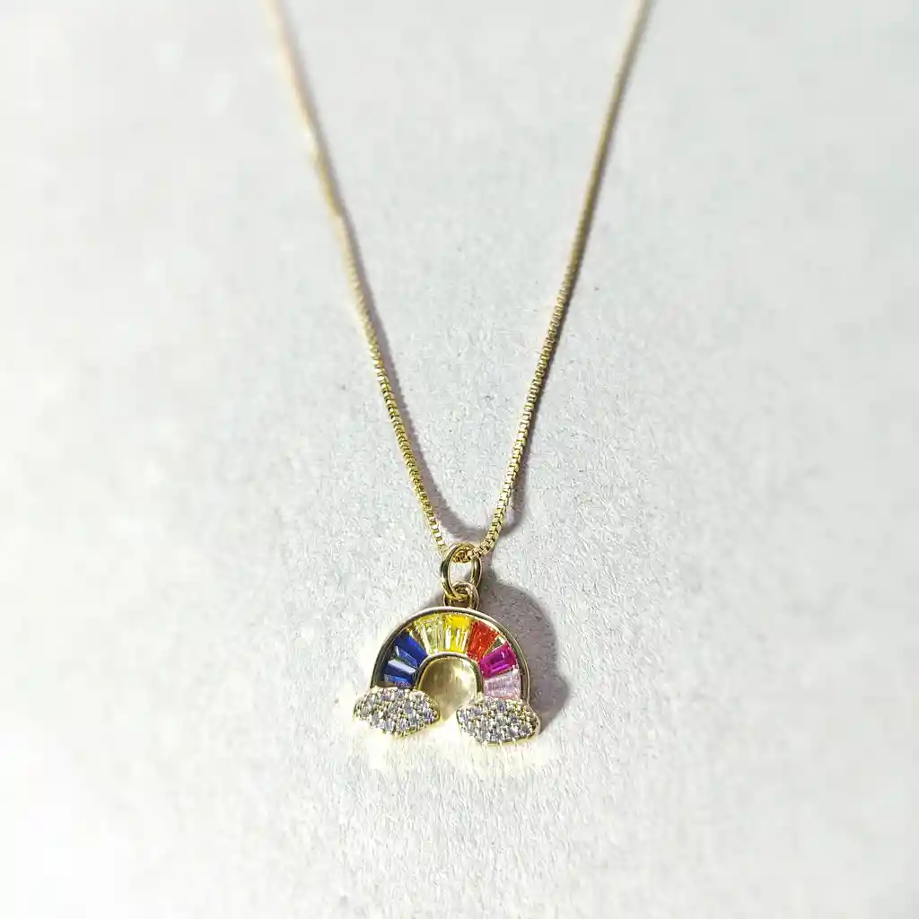 Collar Y Anillo Rainbow
