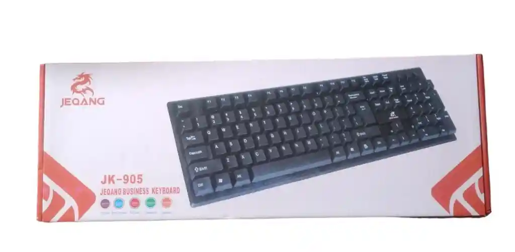 Teclado Usb Pc Oficina Computadora Jk-905 Negro