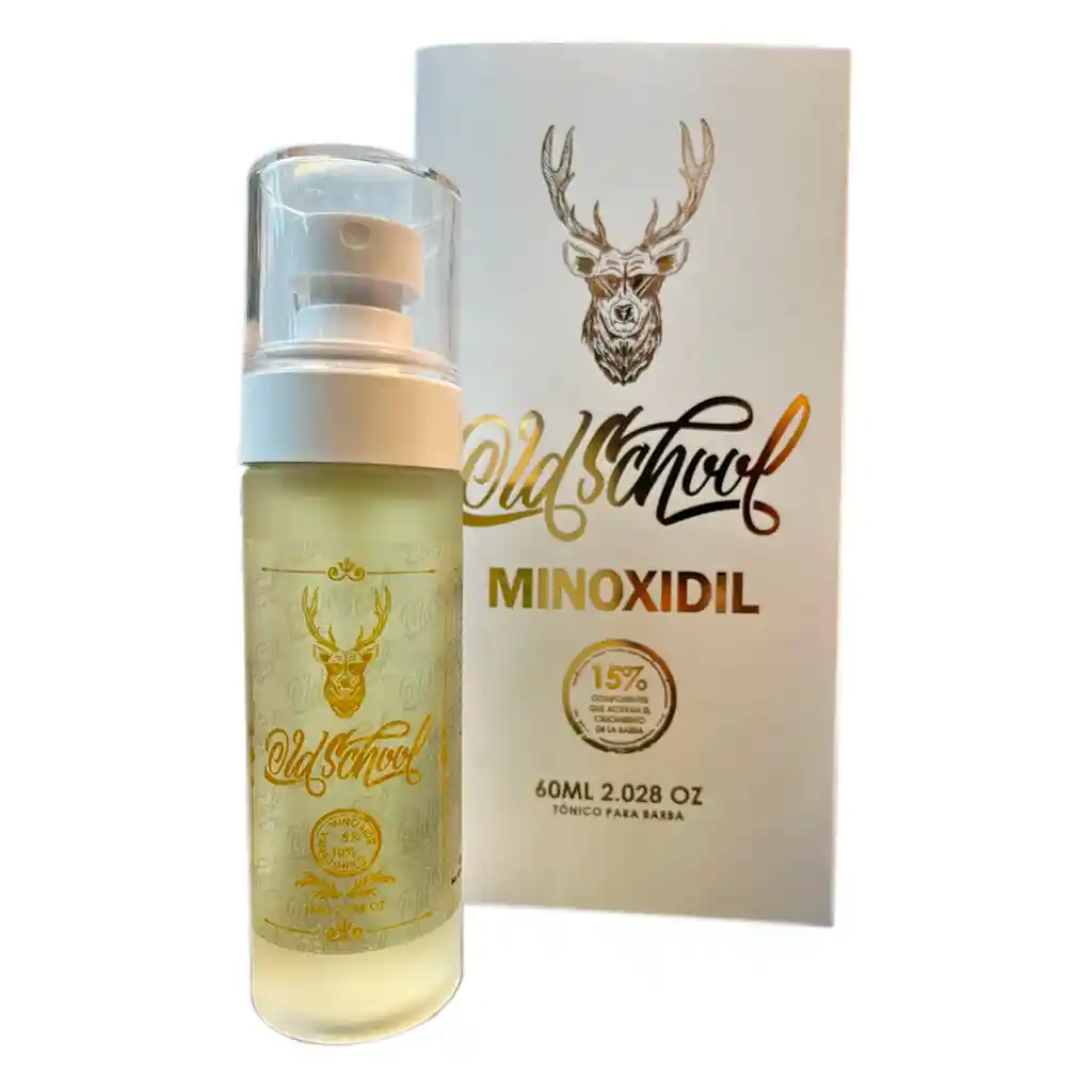 Minoxidil Old School 15% Premiun Caida Cabello