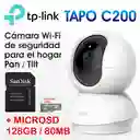  Camara Ip Wifi Robotica Tp-Link Tapo C200 + Micro Sd 128Gb 