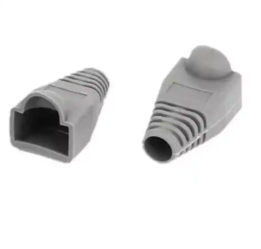Capuchones Botas Beige Para Proteger Cable Utp Rj45 X100 Unidades