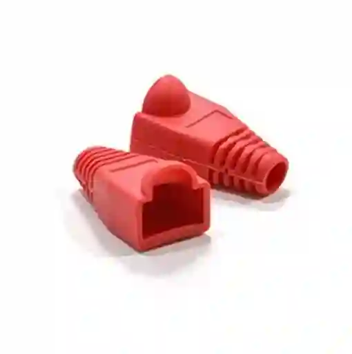 Capuchones Botas Rojas Para Proteger Cable Utp Rj45 X100 Unidades