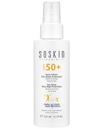 Soskin Spray Protector Solar Para Adultos Y Niños Sun Spray Very High Protection Spf 50+ 125 Ml