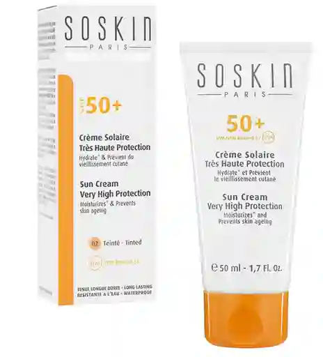 Soskin Protector Solar Sun Cream Very High Protection Spf 50+ Tinted 50 Ml