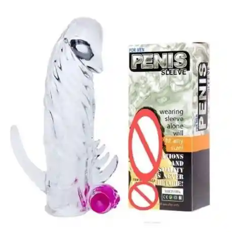 Funda Extensora Para El Pene Con Vibración