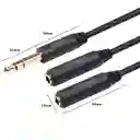 Cable De Audio 3.5 Stereo En Y 1 Macho A 2 Hembras