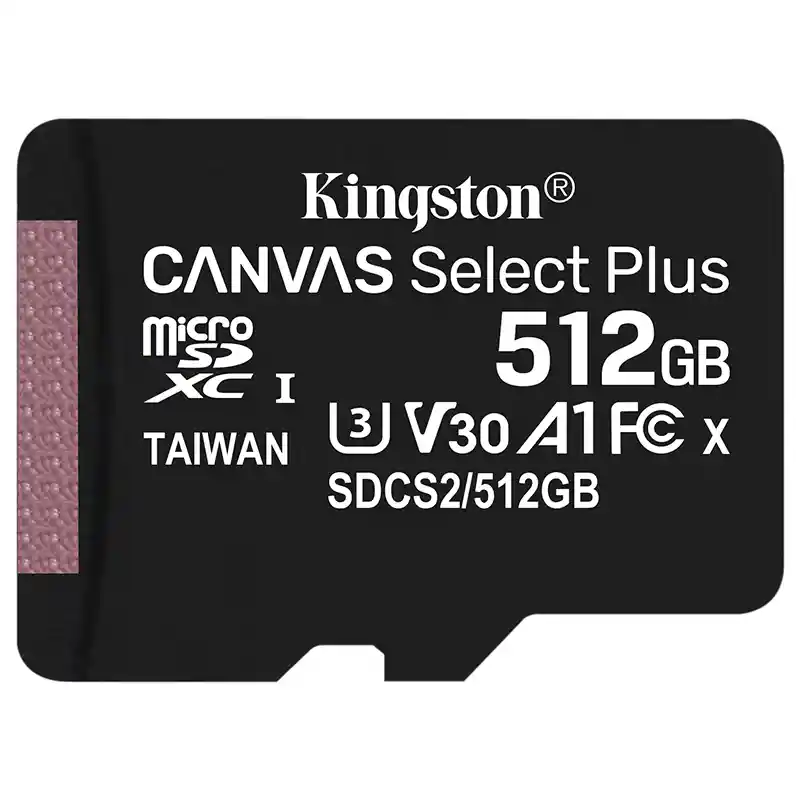Memoria Micro Sd Kingston 512gb Canvas Select Plus Class10 (a1 V10)