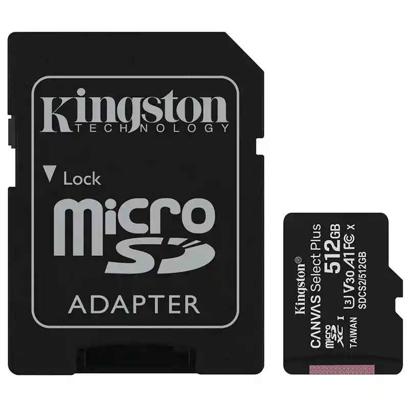 Memoria Micro Sd Kingston 512gb Canvas Select Plus Class10 (a1 V10)