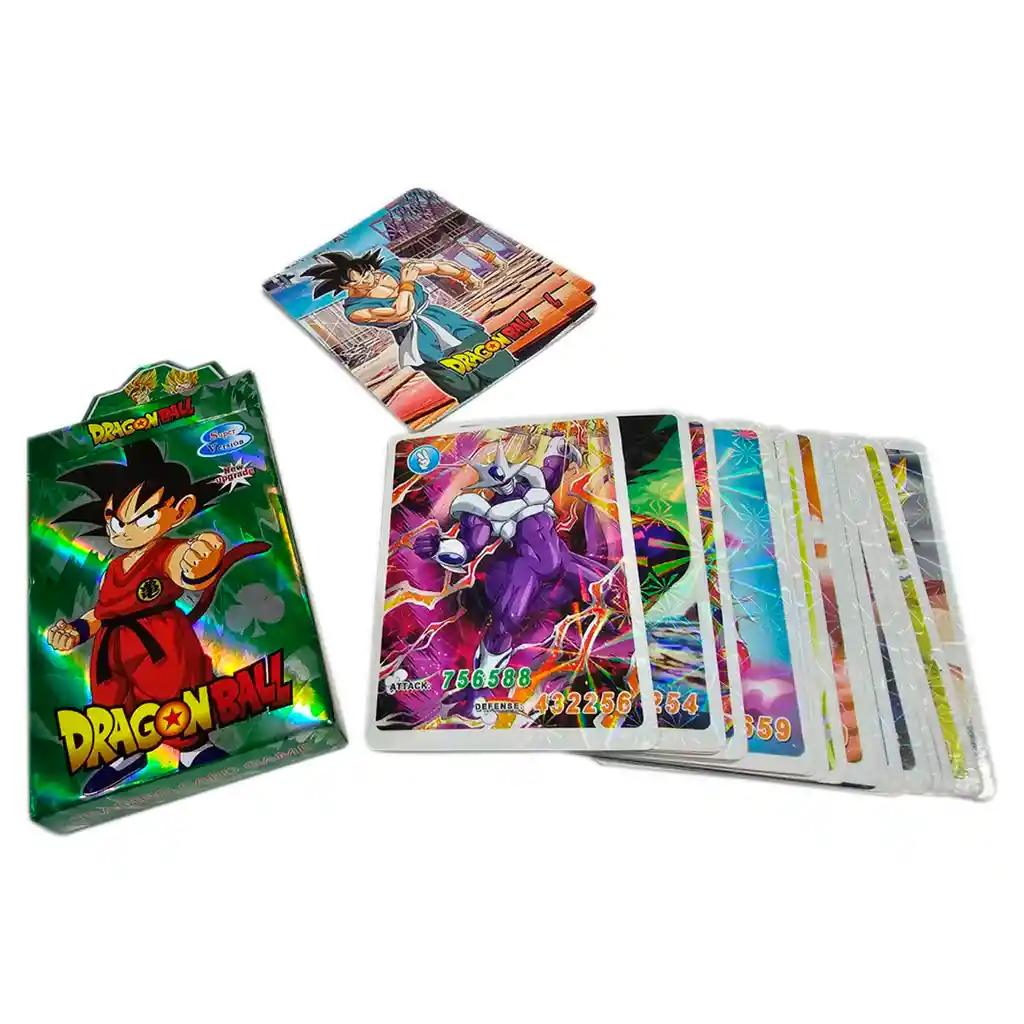  Set X3 Juego Cartas Baraja Dragón Ball Z Coleccion 72 Und 