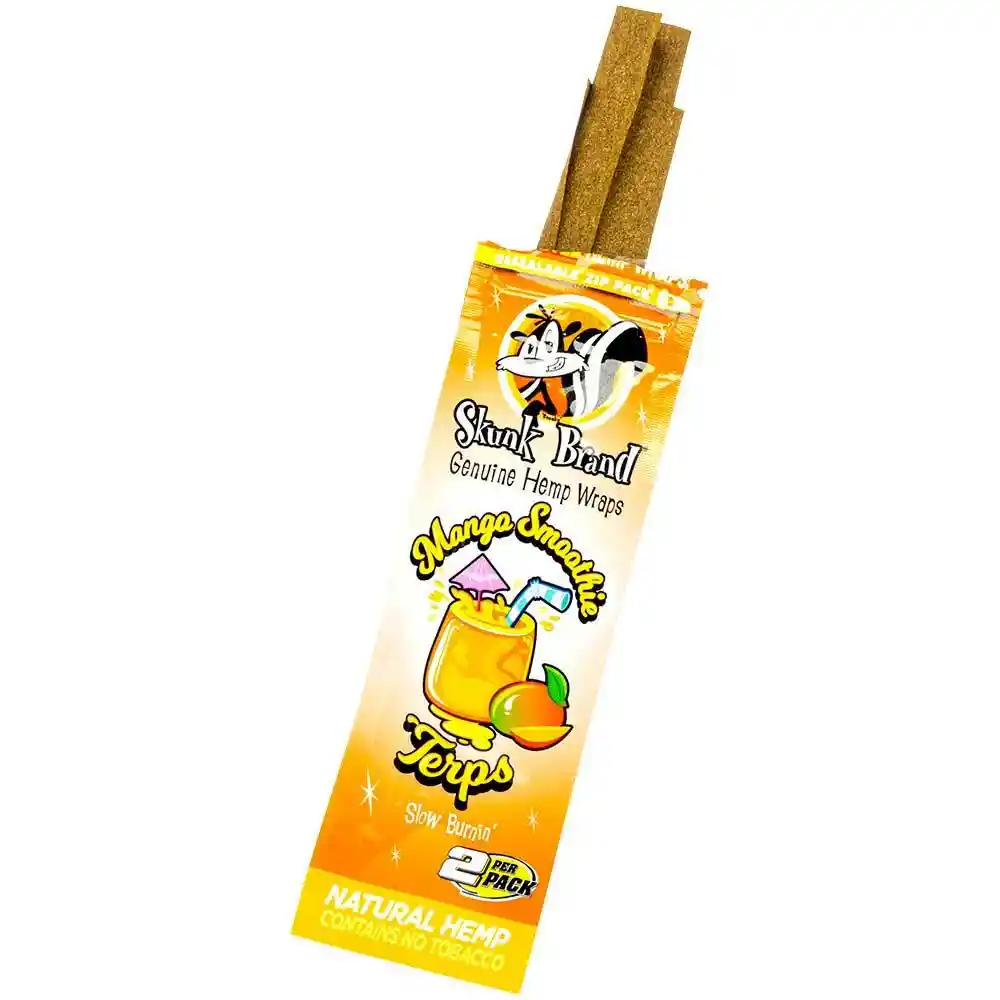 Skunk Brand Genuine Hemp Wraps X2 Cuero Blunt