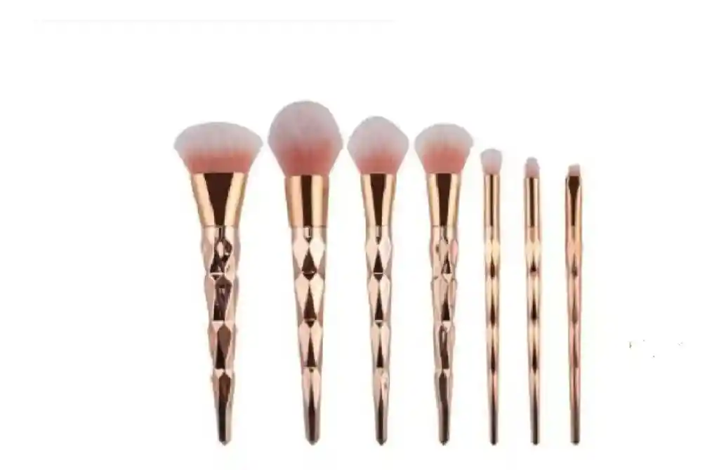 Set De Brochas Diamante Rose Gold