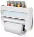 Dispensador Rollo Papel Cocina 4en1 Cortador Aluminio Papel