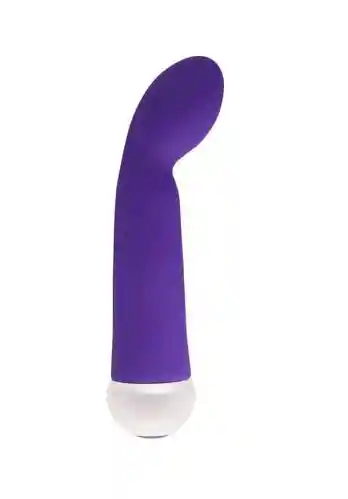 Vibrador Oliver Morado Siliconado 7 Modos De Vibración Con Luz Led