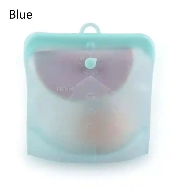 Bolsas De Silicona Reutilizables Para Alimentos 1000ml Unidad