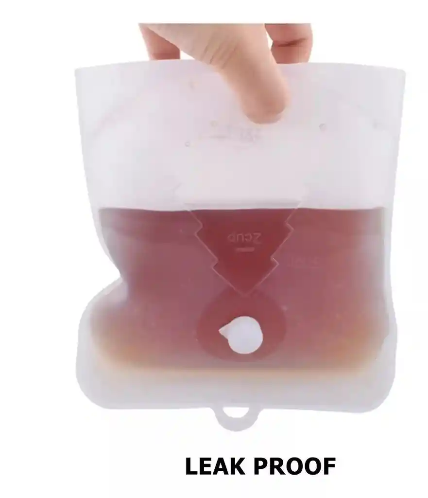 Bolsas De Silicona Reutilizables Para Alimentos 1000ml Unidad