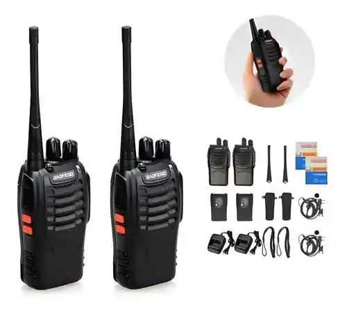 Baofeng Bf-888s X2 Walkie Talkie Con Batería De 2800mah