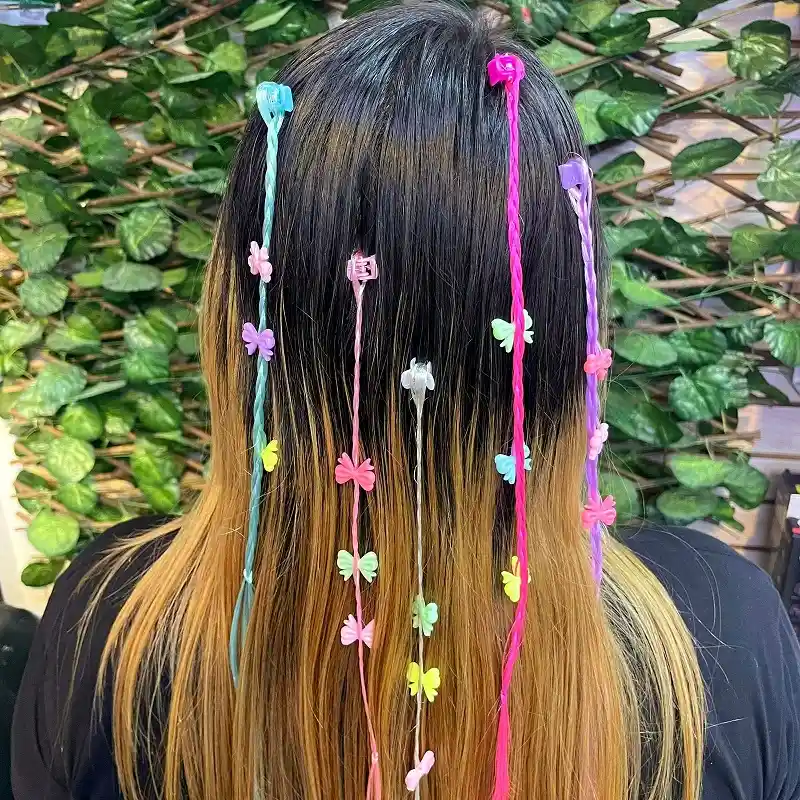 Extensiones Coloridas Para Cabello Paquete X 3