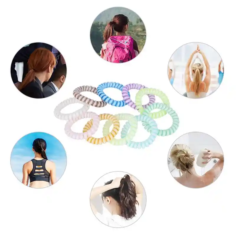 Moñas En Espiral Para El Cabello