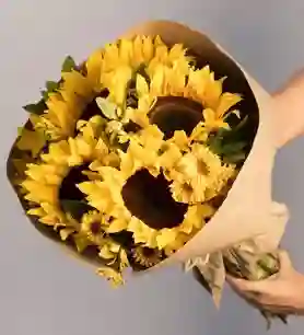 6 Girasoles En Bouquet