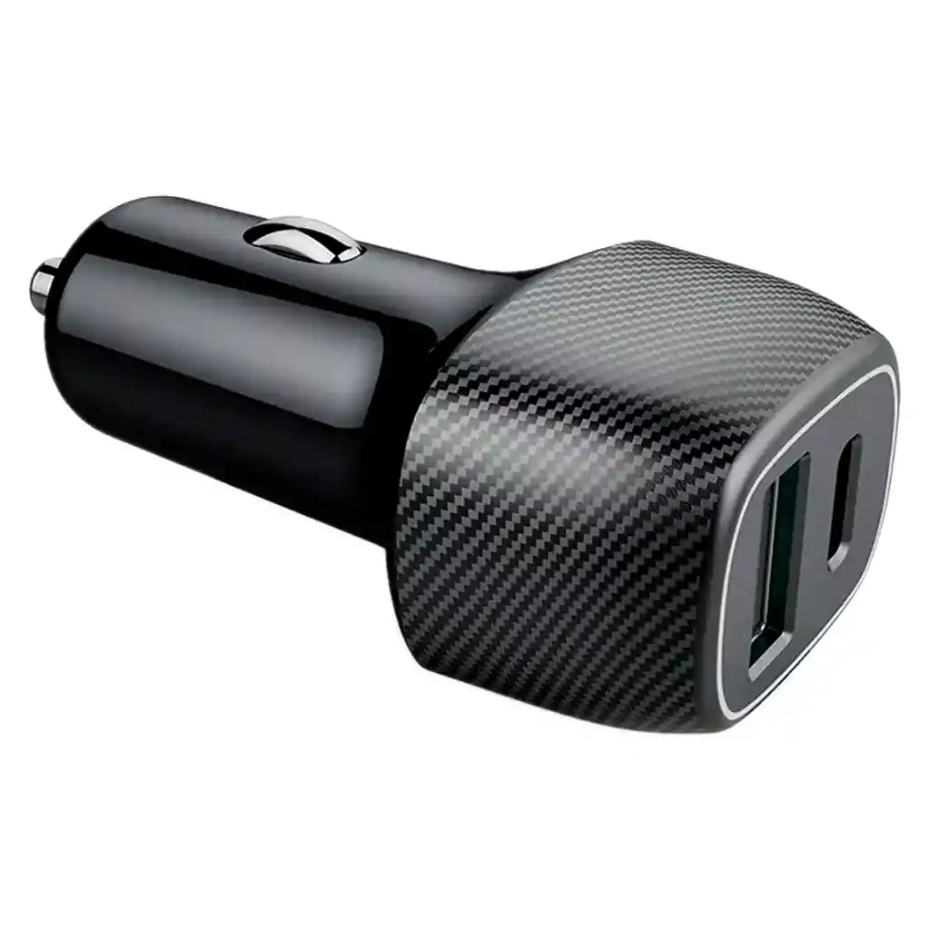 Cargador Carro Igoma 2 Puertos Gmonster Para Iphone Y Usb (negro Ch-17)