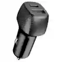 Cargador Carro Igoma 2 Puertos Gmonster Para Iphone Y Usb (negro Ch-17)