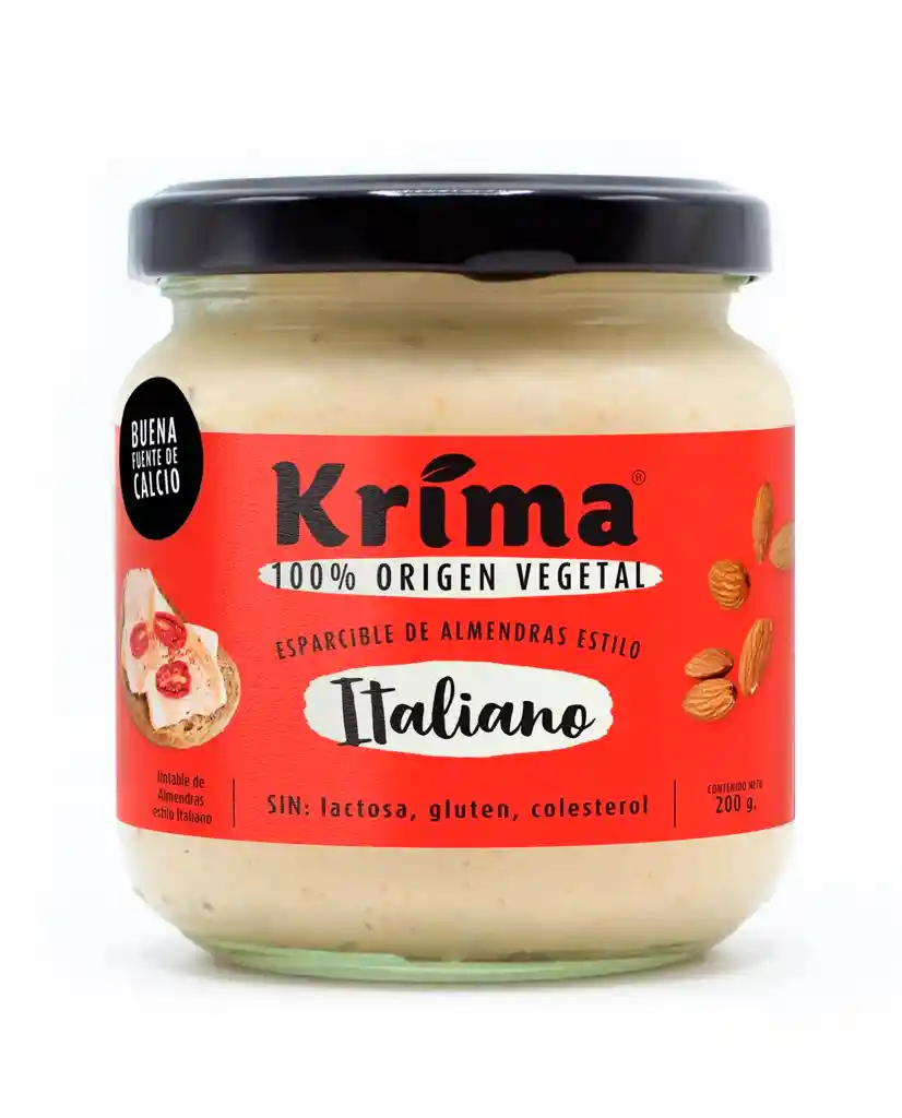 Queso Crema De Almendras Italiano Krima 200 Gr