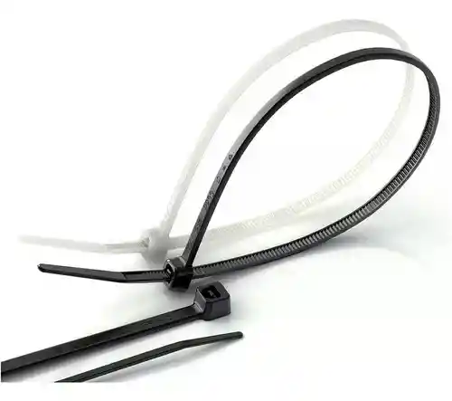 Amarra Plastica Blanca 25 Cms X 100 Unidades
