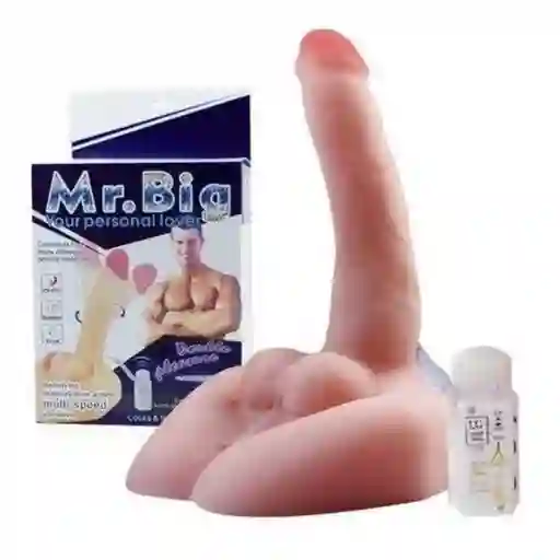 Masturbador Y Vibrador Con Rotación Mr Big