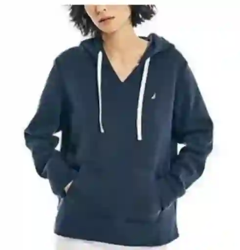 Buzo Hoodie Mujer En Algodón Talla S Nautica