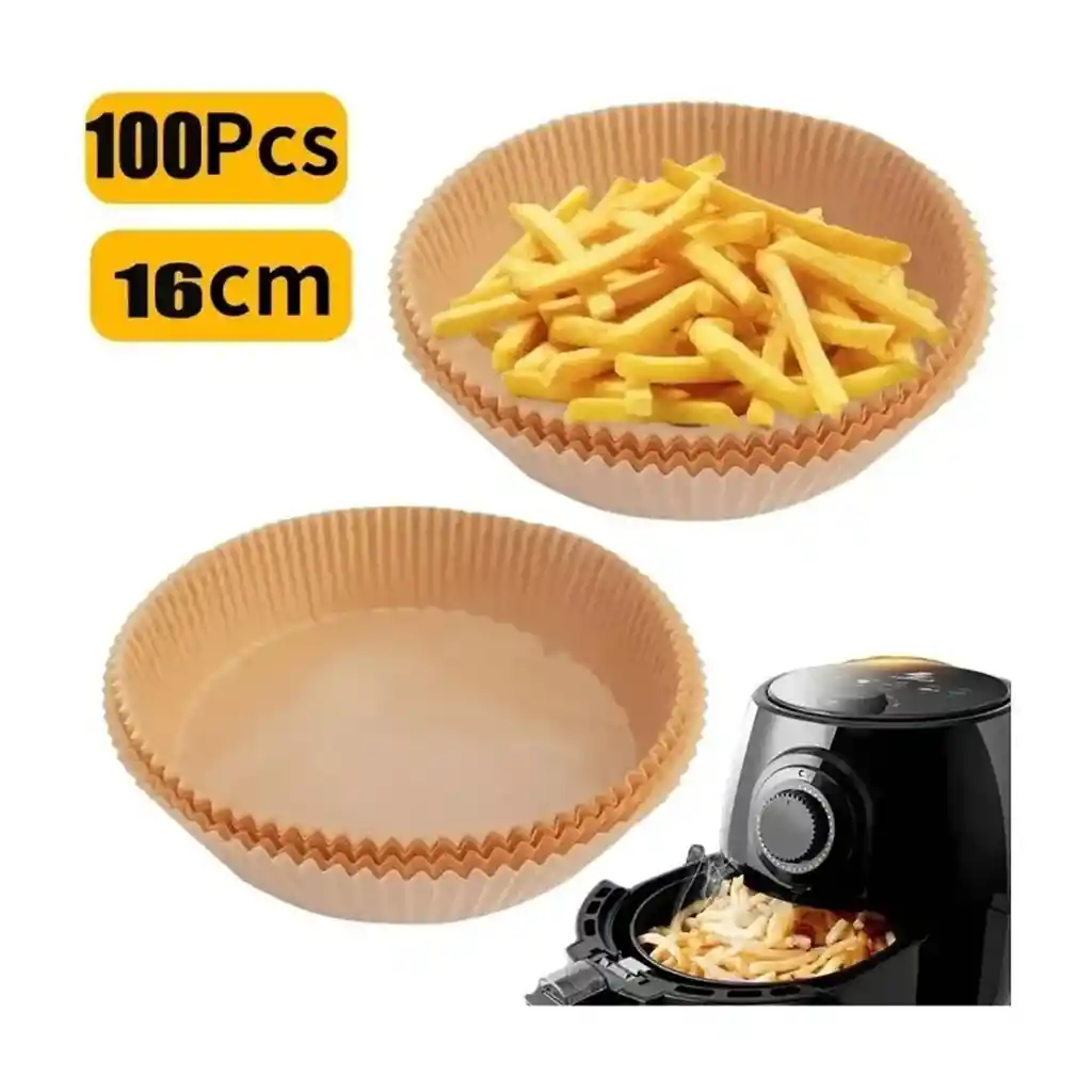 Canastilla Papel Antiadherente Air Fryer Freidora X 100 Und