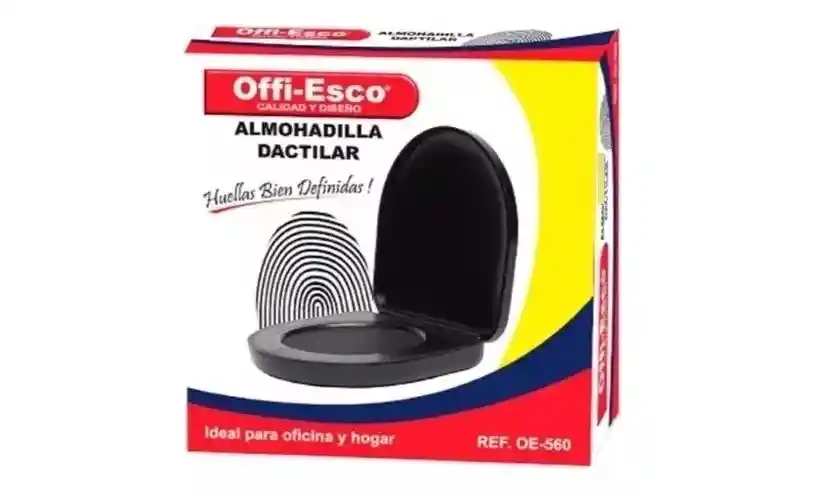 Almohadilla Dactilar Offi-esco 560 Negro