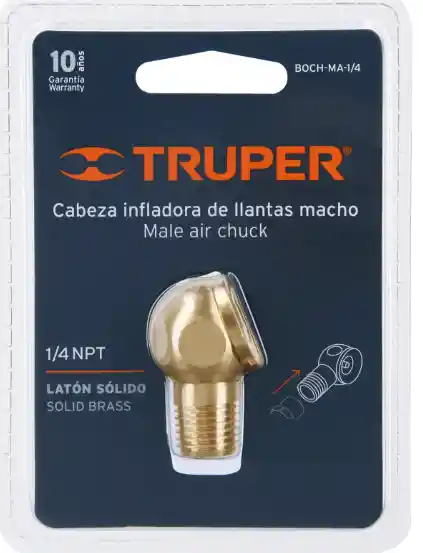 Cabeza Infladora De Llantas Macho 1/4 Npt