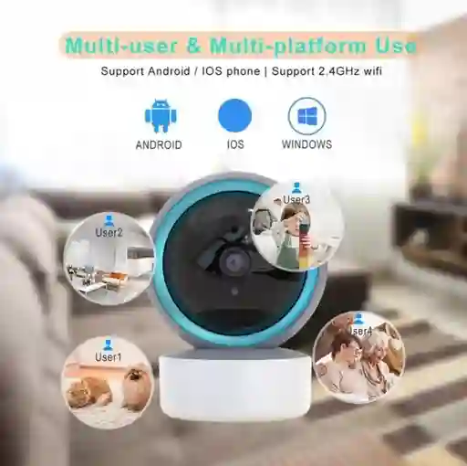 Cámara Ip Robotica Smart Wifi Visión Nocturna Monitoreo