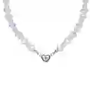 Collar Perlas De Agua Corazon Imantada + Estuche Gamushop