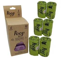 Bolsas Biodegradables 90 Bolsas 6 Rollos Poop Art