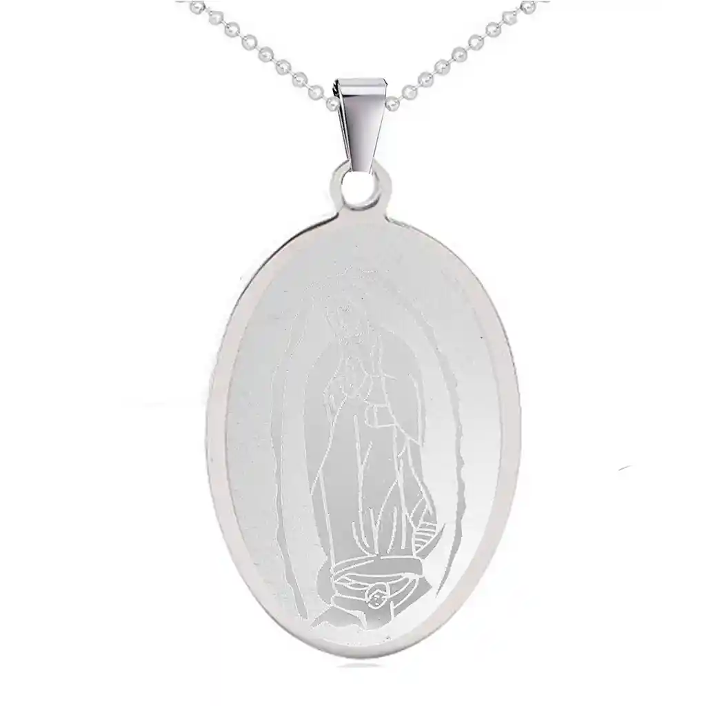 Collar Medalla Virgen De Guadalupe +estuche Gamushop