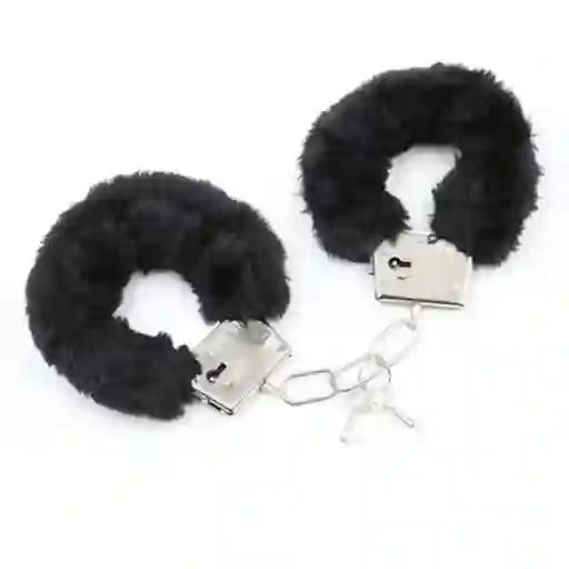 Esposas Metálicas De Peluche Cat Furrycuffs Color Negro