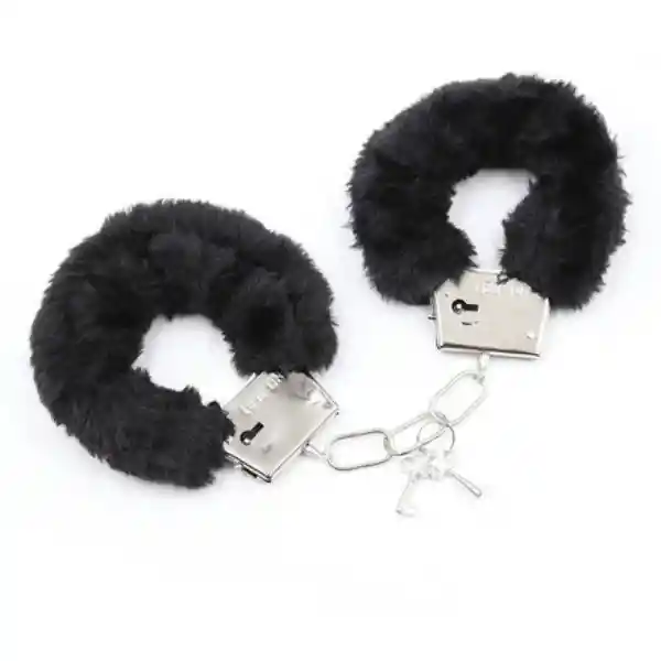 Esposas Metálicas De Peluche Cat Furrycuffs Color Negro