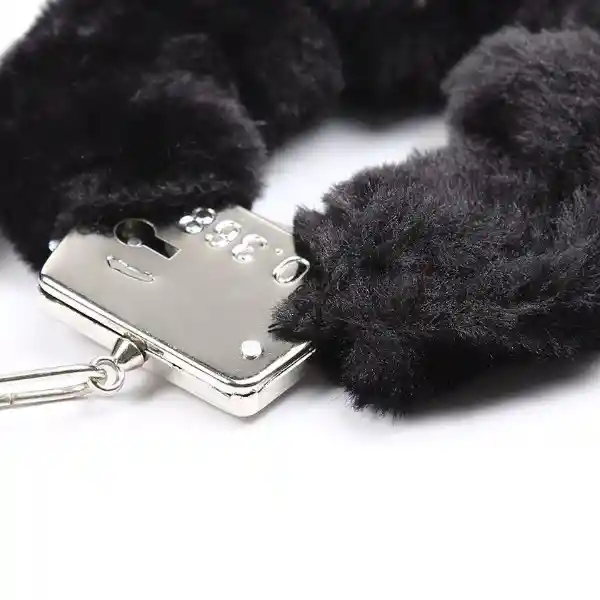 Esposas Metálicas De Peluche Cat Furrycuffs Color Negro