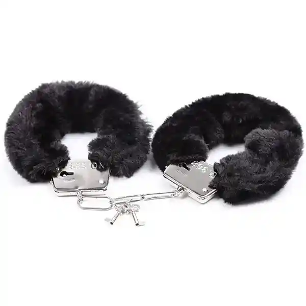 Esposas Metálicas De Peluche Cat Furrycuffs Color Negro