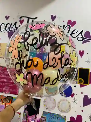 Globo Burbuja 18" Dia De La Madre