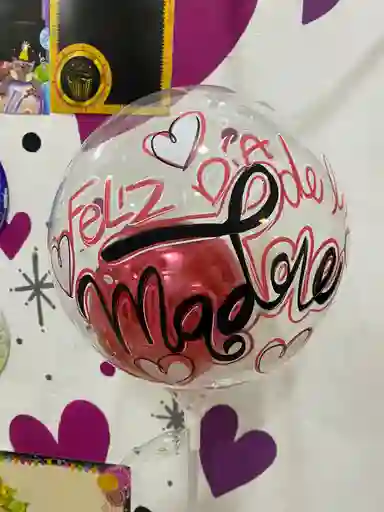 Globo Burbuja 10'' Dia De La Madre