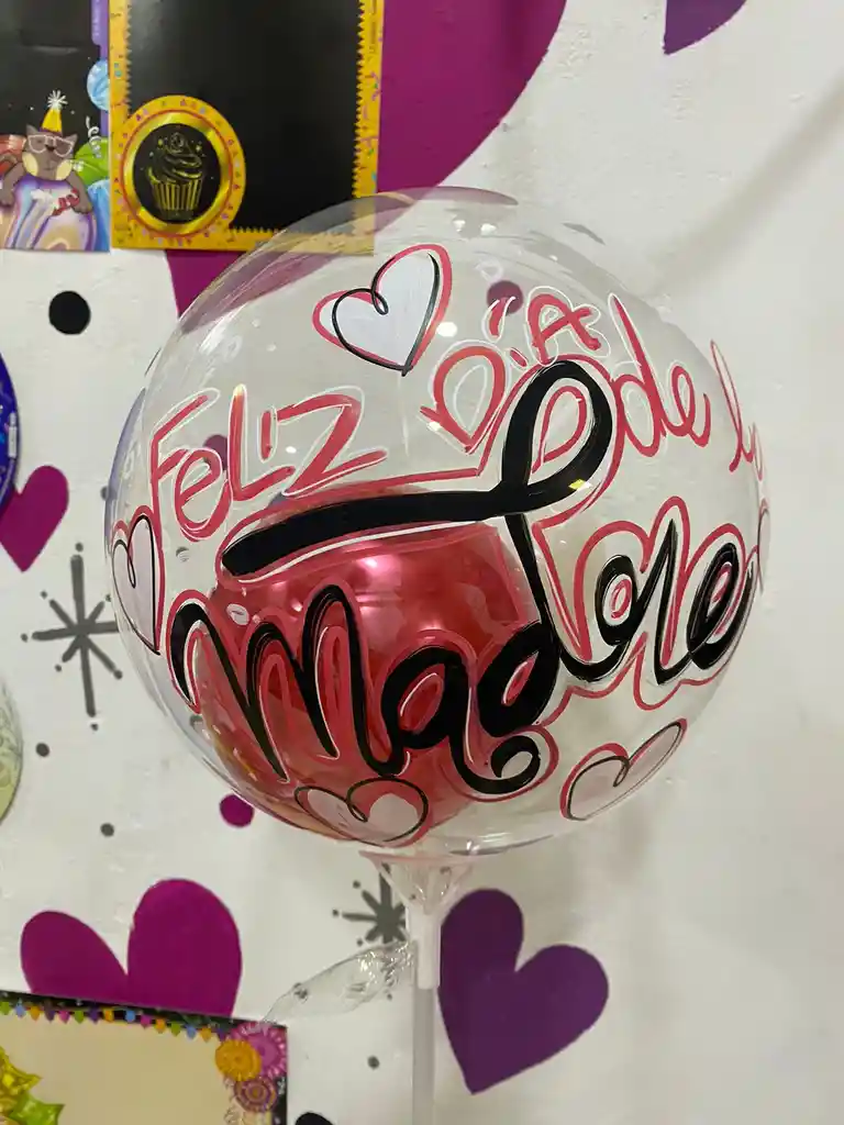 Globo Burbuja 10'' Dia De La Madre
