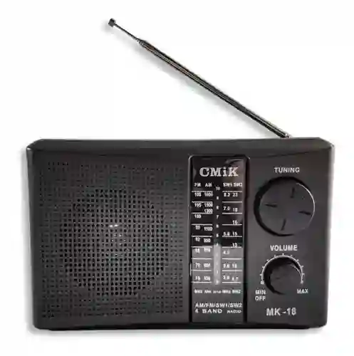 Radio Cmik Mk-18 Am Fm Portatil Linterna Led Altavoz Sw1-2
