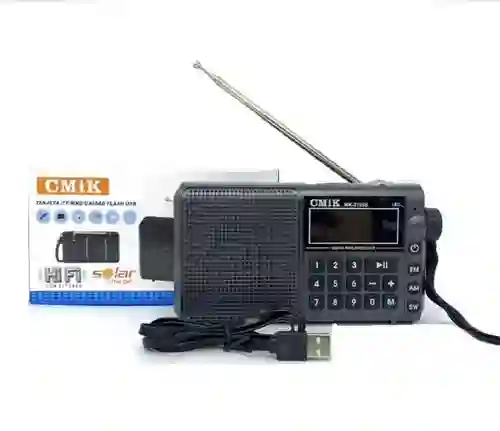Radio Multibanda Am Fm Sw Recargable Portatil Mp3 Digital