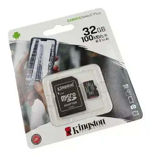 Memoria Micro Sd 32gb Original Clase 10 Kingston 100 Mb/s