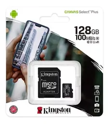 Memoria Kingston Micro Sd 128gb Velocidad 80mb/s Nueva