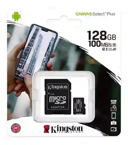 Memoria Kingston Micro Sd 128 Gb Up To 80mb/s Nuevas